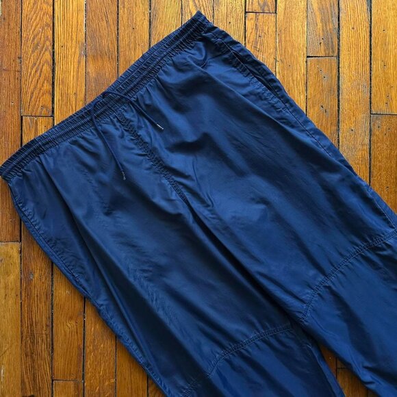 Vintage 90s‎ Nike White Tag Windreaker Track Pants Men XL Navy Blue Light Rave - Picture 2 of 7